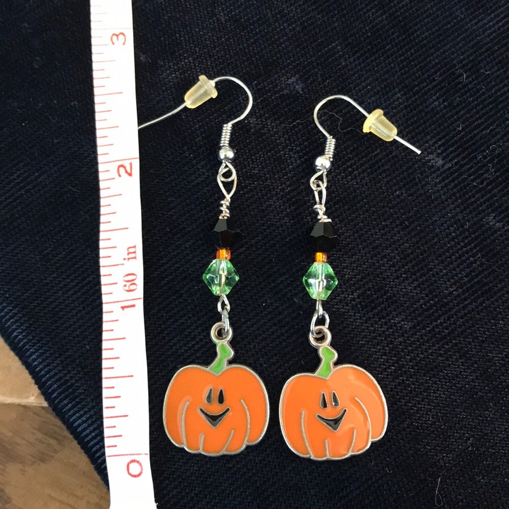 Pumpkin earrings Halloween